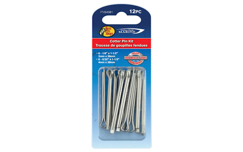 Bass Pro Shops® Stainless Steel Cotter Pin 12-Piece Kit | Bass Pro