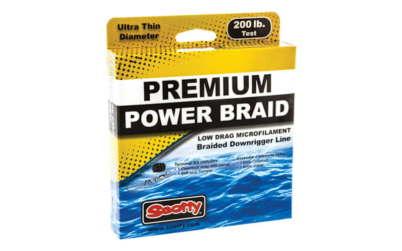 Scotty® Low Drag Microfilament Premium Power Braid Downrigger Line