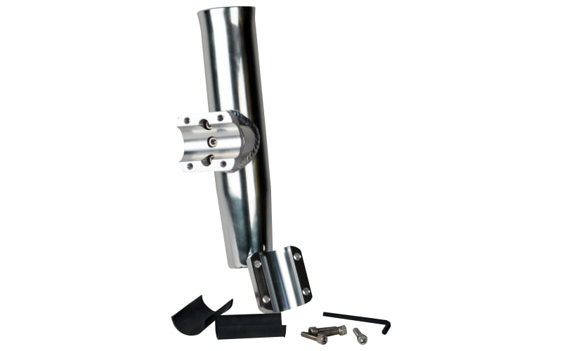 ce smith fishing rod holders C.E. 70 Series Screwless Flush Mount Holder - 0 Degree - Stainless Steel - Cast Bottom - Black Liner and towers C.E. Smith Aluminum Adjustable Clamp-on