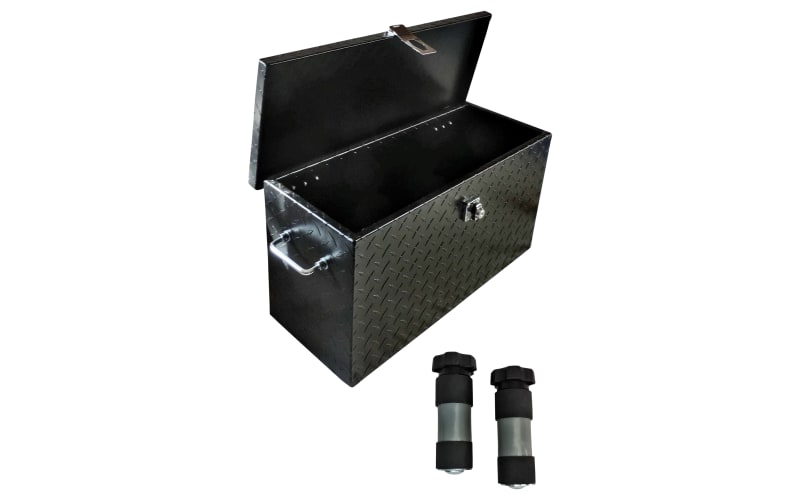 Hornet Outdoors Medium Diamond Plate Aluminum Tool Box for Polaris