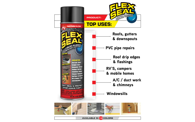 Flex Seal Aerosol Spray, Clear - 14 oz bottle