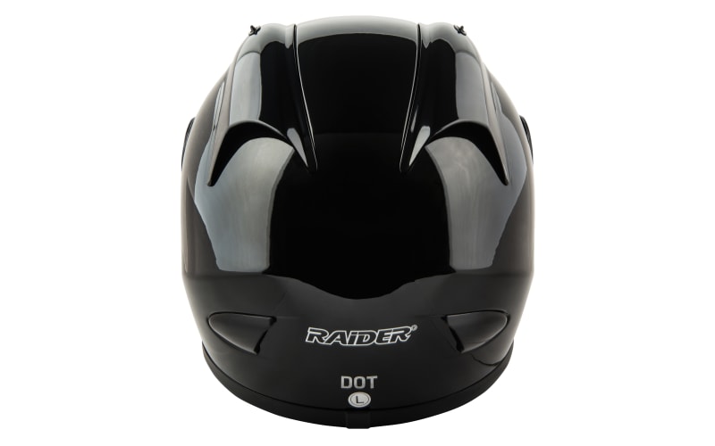 Raider Motorcycle Half Helmet DOT Approved (Matte Black), S-XL