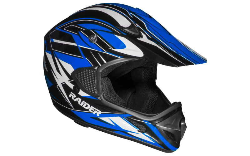 bass pro bike helmets Raider RX1 MX Blue Helmet, XL