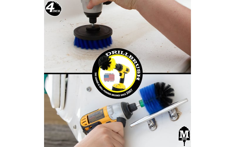 Drillbrush power clearance scrubber