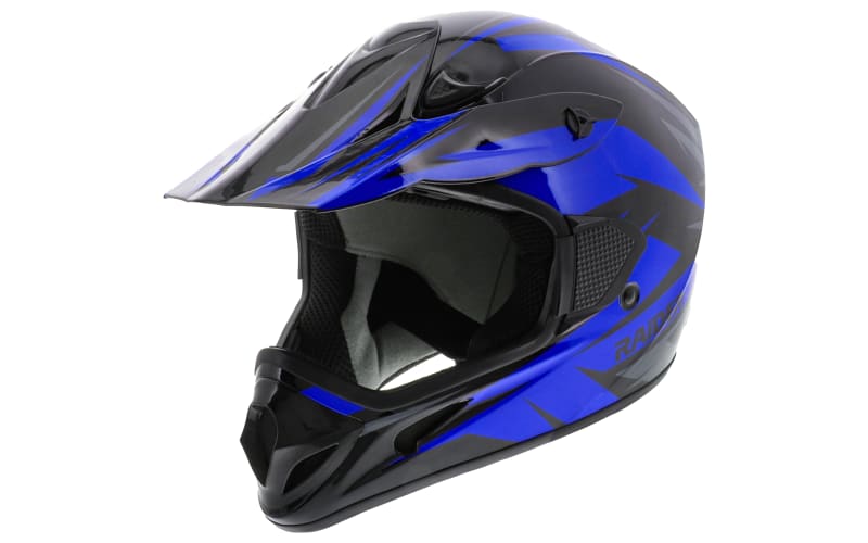 bass pro shop motorcycle helmets Raider RX2 MX Off-Road Helmet for Adults - Blue