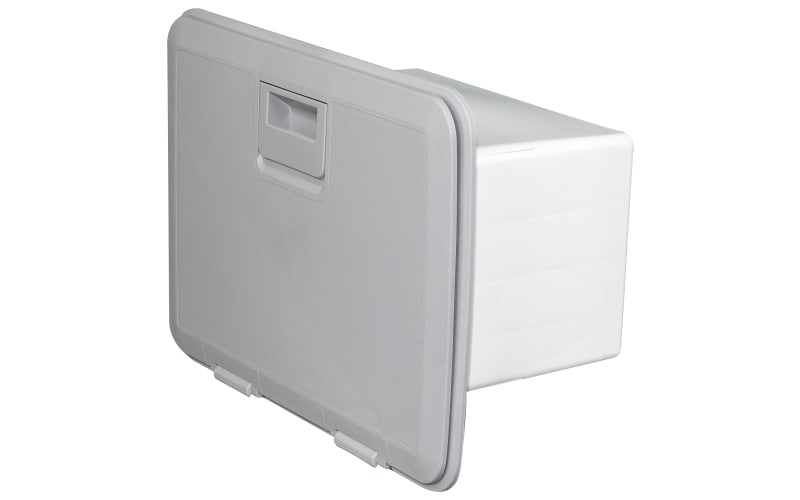 hatch tackle box Storage Stows your valuable tackle neatly and safely rugged vacuum formed containers permanently mounted onto the frame of Sure Tempress 44293 Access Tackle System