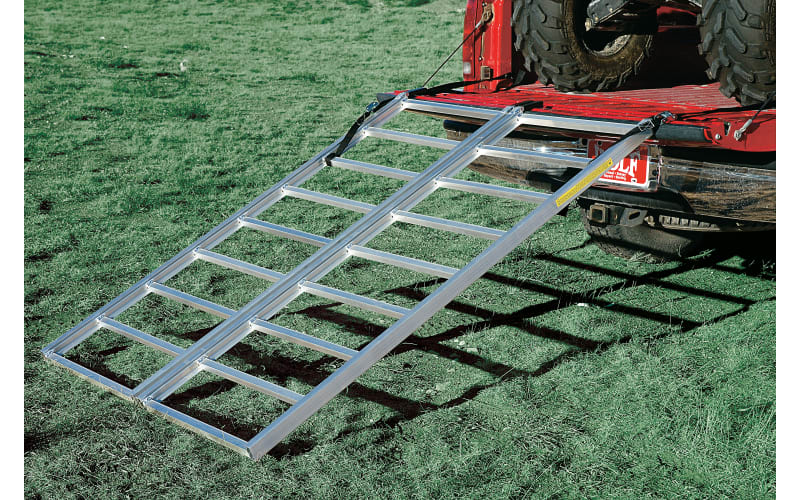 Aluminum Truck Ramps For ATV, UTV, Lawn Mower, Pickup Trucks - 1500LB Capacity 7.5FT