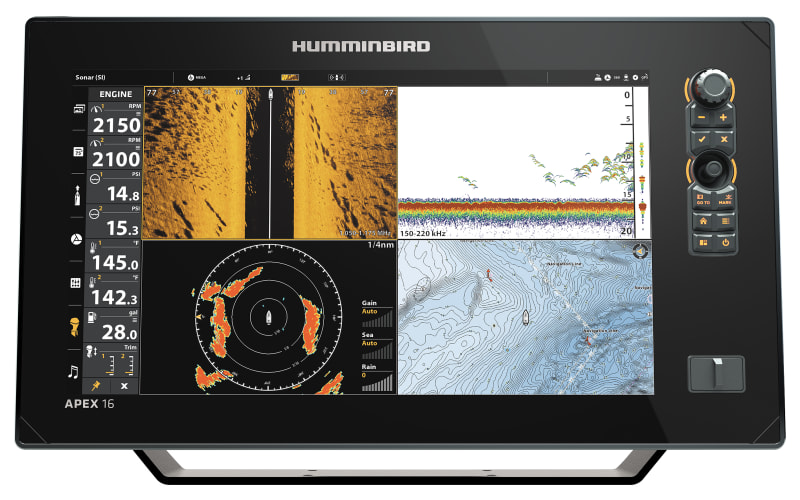 Humminbird APEX 13 MEGA SI+ Fish Finder/GPS Chartplotter