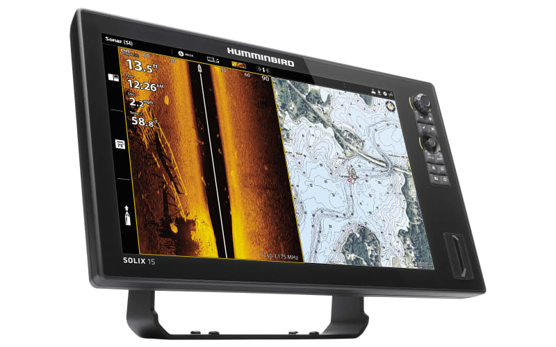 Humminbird SOLIX 15 CHIRP MEGA SI+ G3 Touch-Screen Fish Finder/GPS  Chartplotter