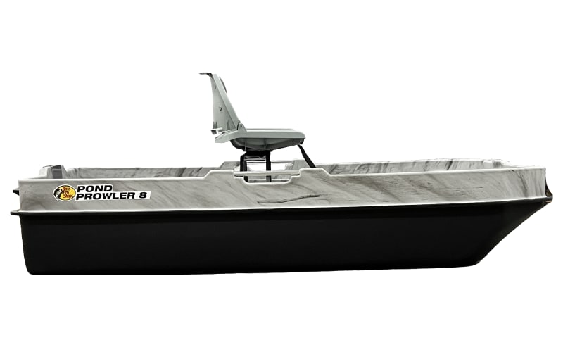  8-10.2ft Pond Boat Cover, 420D Marine Grade Boat Covers,  Waterproof, UV Resistant, Fits Pond Prowler Bass Boat and Bass Fishing Boat,  Beam Width up to 50 Inches, Grey : Sports 
