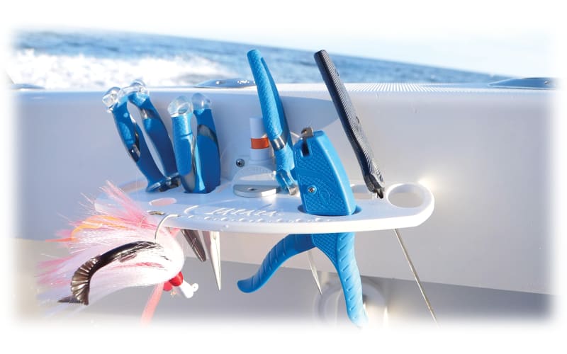 cuda fishing accessories Tool Organizer with SeaSucker Vacuum Mount Technology Oversized handles with a blue scale design provide a secure and non CUDA Fishing Tool Accessories Universal