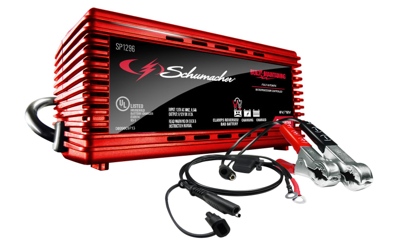 Schumacher 2A 6V/12V Fully Automatic Battery Charger and