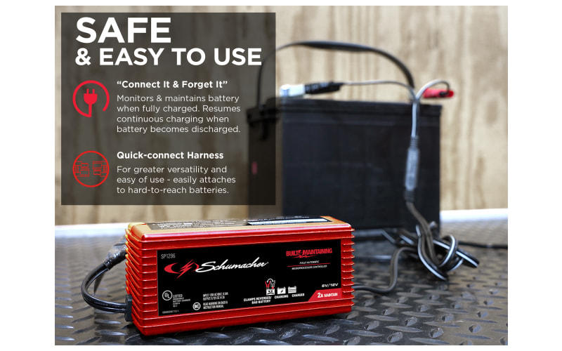 まーさま Schumacher 2A 6V/12V Fully Automatic Battery Charger and