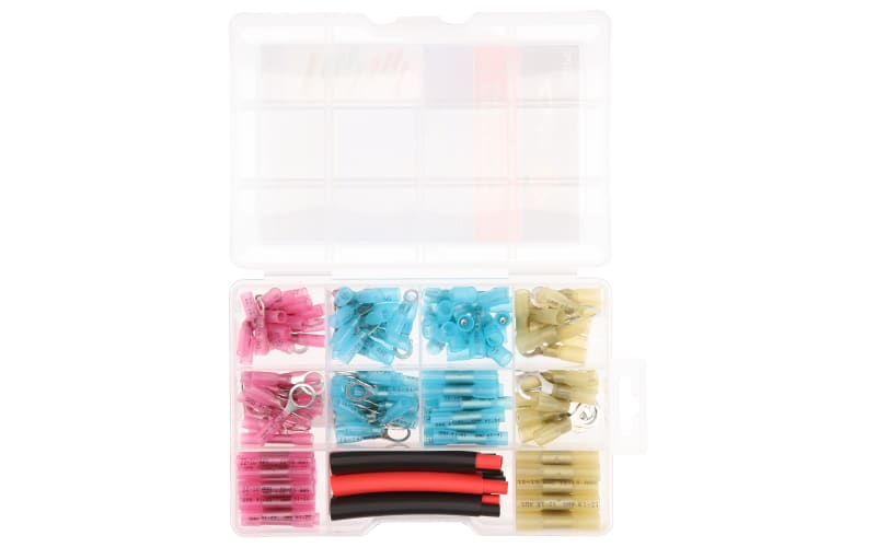 200-Piece Heat Shrink Butt Connector Kit - Waterproof (IP67), 22-10 AWG, 2:1/3:1 Ratio