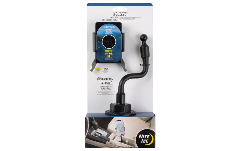 Nite Ize Squeeze Universal Cup Holder Phone Mount Kit | Bass Pro Shops