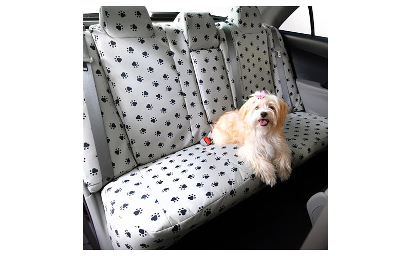 CalTrend Pet Print Dog Paw Print Seat Covers Mack's Prairie Wings