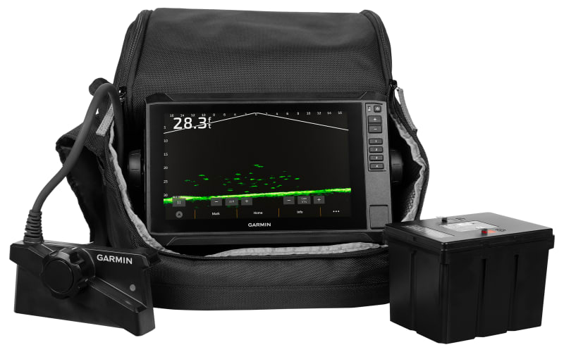 garmin ice fish finders Garmin ECHOMAP UHD2 LiveScope Plus Ice-Fishing Bundle LI