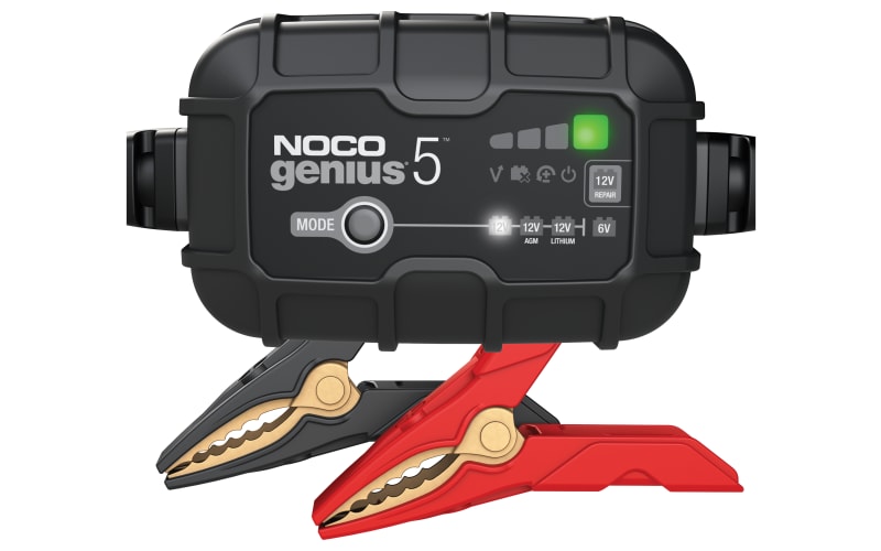 NOCO GENIUS5 6V/12V 5A Smart Battery Charger, Maintainer, and