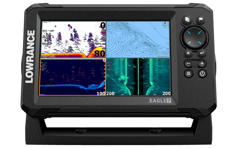 cheap lowrance fish finders Lowrance Eagle 7 Fish Finder/Chartplotter with TripleShot HD Transducer