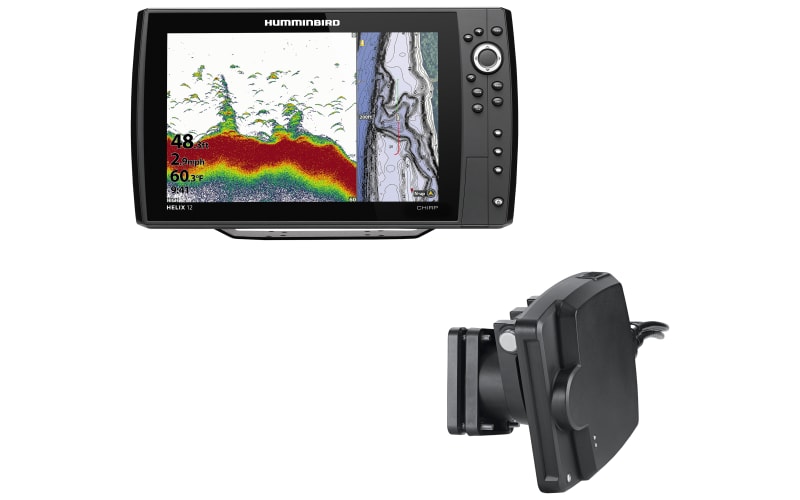 Humminbird HELIX 12 CHIRP MEGA SI+ GPS G4N Fish Finder Bundle with