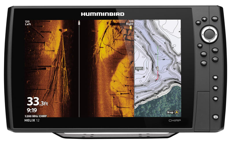 Humminbird HELIX 12 CHIRP MEGA SI+ GPS G4N Fish Finder Bundle with 