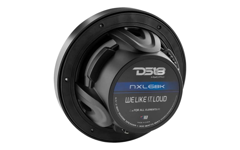 DS18 NXL 6.5'' 2-Way Coaxial Marine Speakers with Integrated LED RGB Lights