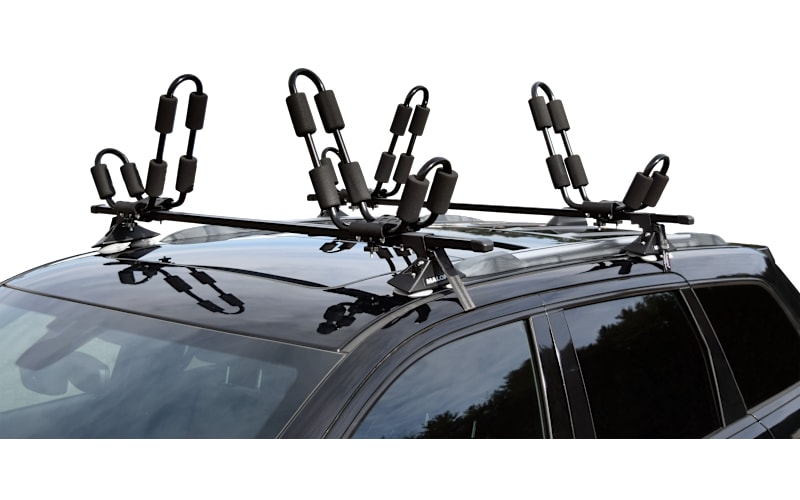 Malone VersaRail Cross Rails with EcoRack J-Rack Kayak Carrier 2-Pack