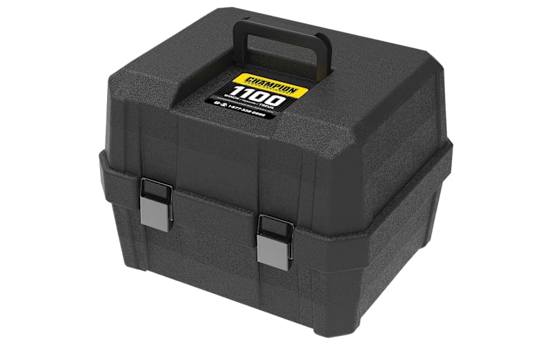 champions tackle box Champion Power Equipment 1100 lb. Portable 120-Volt Electric Winch Kit with Pulling and Lifting Capability