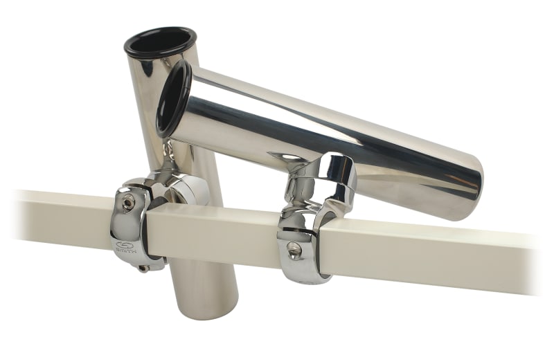 Smith Pontoon Square Rail Adjustable Clamp-On Rod Holder