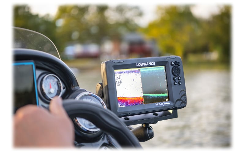 Sonda Pesca Lowrance HOOK Reveal 7 con Transductor Pasacascos