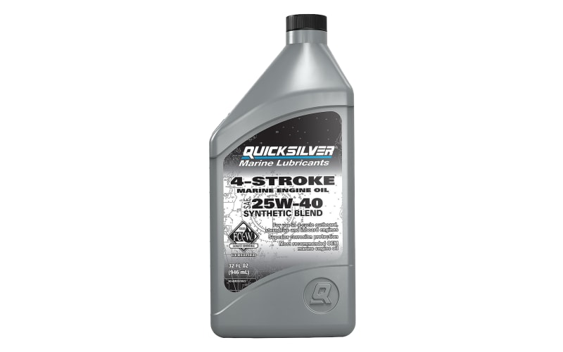 Quicksilver SAE 25W-40 Synthetic Blend 4-Stroke Marine