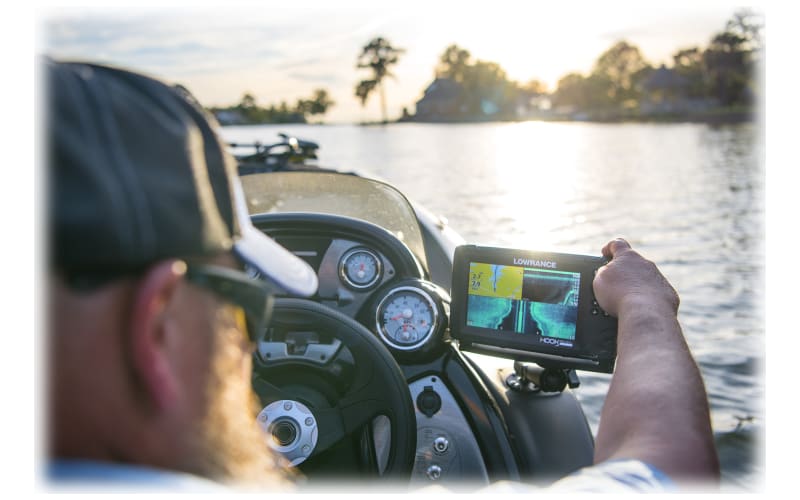 Lowrance HOOK2 7X 7 In. Fishfinder with Split Shot Transducer and GPS  Plotter 