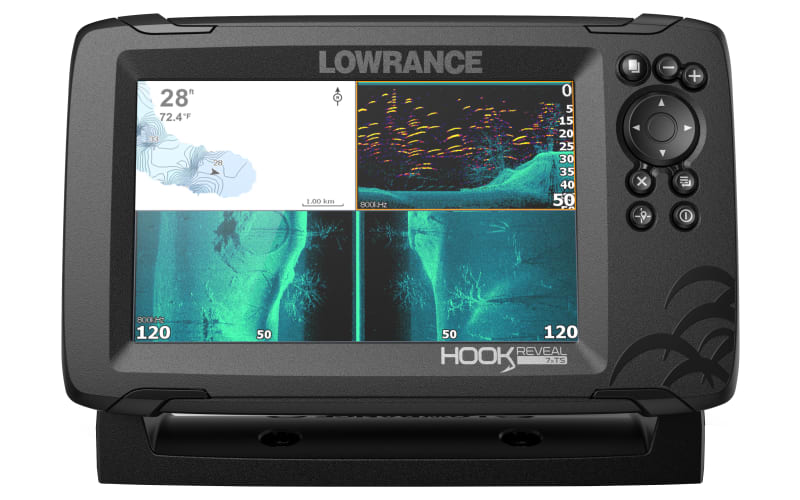 Lowrance HOOK Reveal 5 SplitShot - 5-inch Fish Finder with