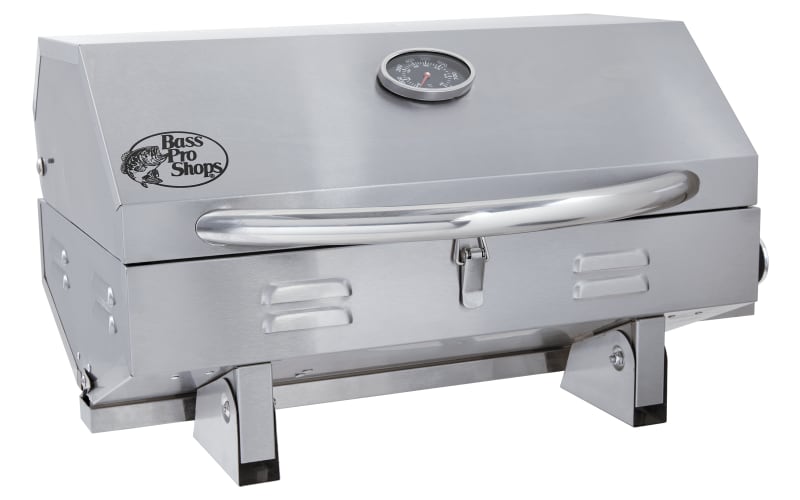 Bass Pro Shops Stainless Steel Rail-Mount Propane Grill
