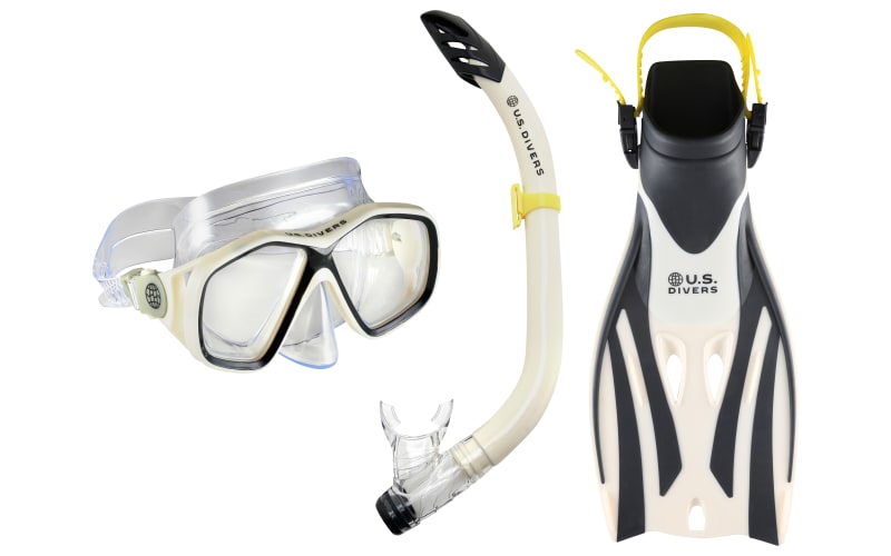 U.S. Divers Redondo DX Mask, Mission Fins, and Padang DX Snorkel Combo Set  | Bass Pro Shops