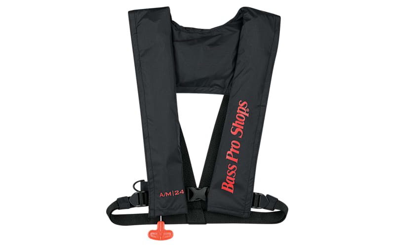 Bass Pro Shops A/M24 Inflatable Life Vest Black