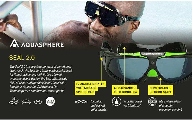 AquaSphere Seal 2.0 Swim Mask Bass Pro Shops