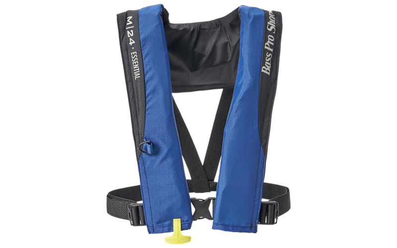Bass Pro Shops M-24 Essentials Manual Inflatable Life Vest Bass
