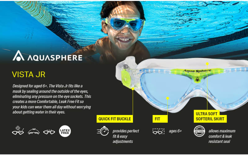 AquaSphere Vista Jr. Swim Mask for Kids