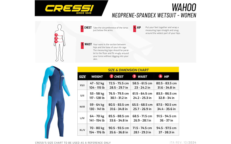 Cressi Wahoo Neoprene-Spandex Wetsuit for Ladies | Mack's Prairie
