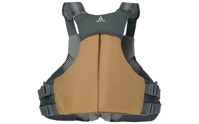 Bass Pro Shops Deluxe Mesh Fishing Life Vest for Adults - Silver Grey - XL