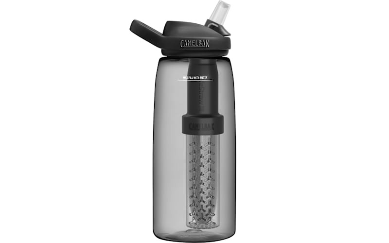 CAMELBAK Eddy Lifestraw 907 G Unisex Water Bottles Coal, 32 oz