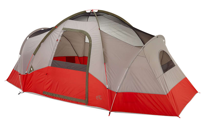 großes 4 mann zelt Coleman Darwin Plus Summer | leichtes Kuppelzelt mit Vorraum bag-luggage Farben:schwarz, grau Drash MX Shelter Tent