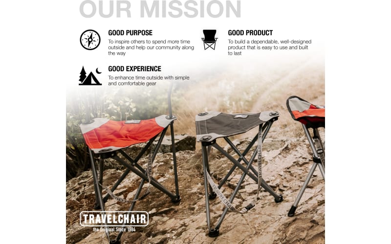 TravelChair Big Slacker Folding Tripod Stool Chair Bass Pro Shops