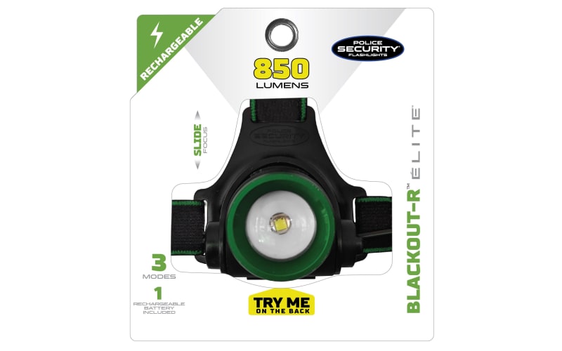 Police Security Blackout-R Rechargeable Headlamp Bass Pro Shops