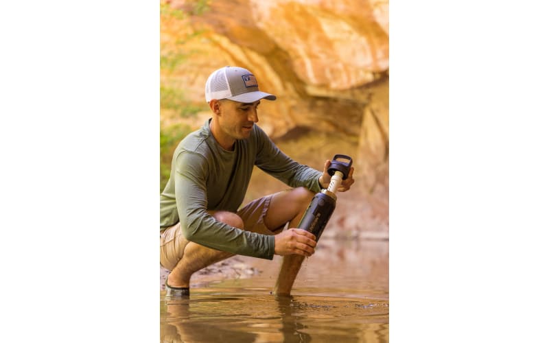 LifeStraw Go Stainless-Steel Vacuum Bottle with Filter - 24 fl. oz