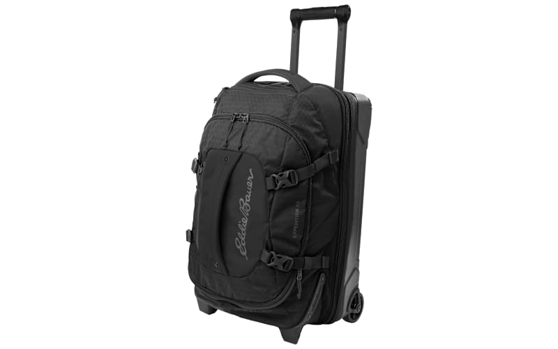 eddie bauer men's travel bags Stowaway Packable Duffel Bag | | Foldable | Lightweight | Durable | Ripstop Polyester, 45L, Black Cherry rolling wheels for easy and smooth travel Eddie Bauer Mens Crossbody Bag/