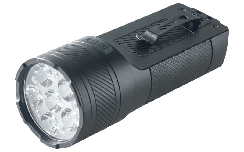 10 000 lm rechargeable led flashlight JAY-PARK Flashlights 100000 Lumen, with Digital Power Display and Zoomable, Flashlights High Lumen Super Bright Long Distance for Camping, bushcraft, Outdoor A adapter to charge other devices Cabela's CTL Slim 10,000-Lumen Rechargeable