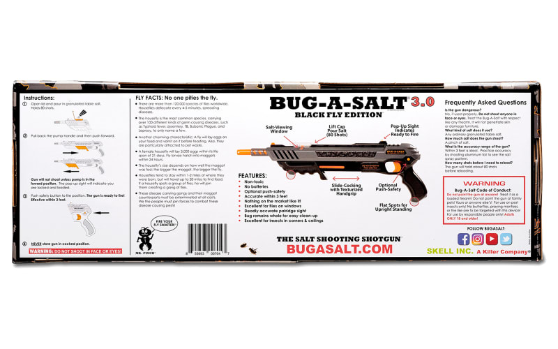 Bug-A-Salt 3.0 Black Fly Edition Salt Gun