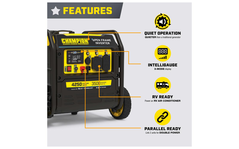 Champion open frame inverter top